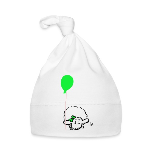 Baby Lamm mit Ballon (grün) - Baby Mütze