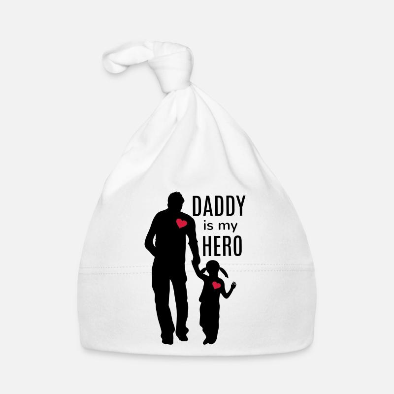 Daddy is My hero Father Daughter Daddy Daughters Love Organic Baby Cap