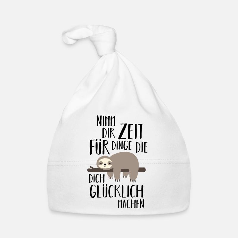 Nimm dir Zeit Faultier Baby Bio-Mütze