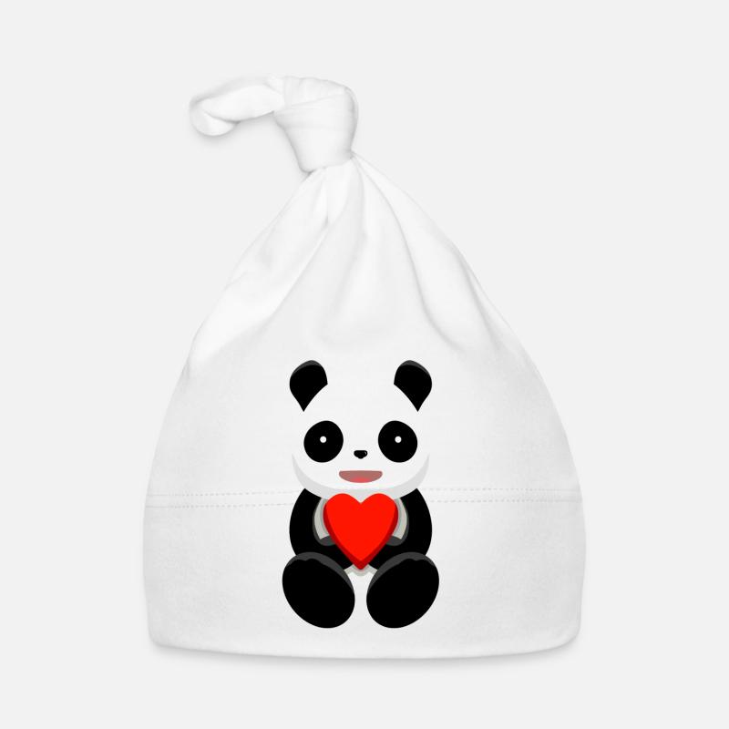Panda<3 Baby Bio-Mütze