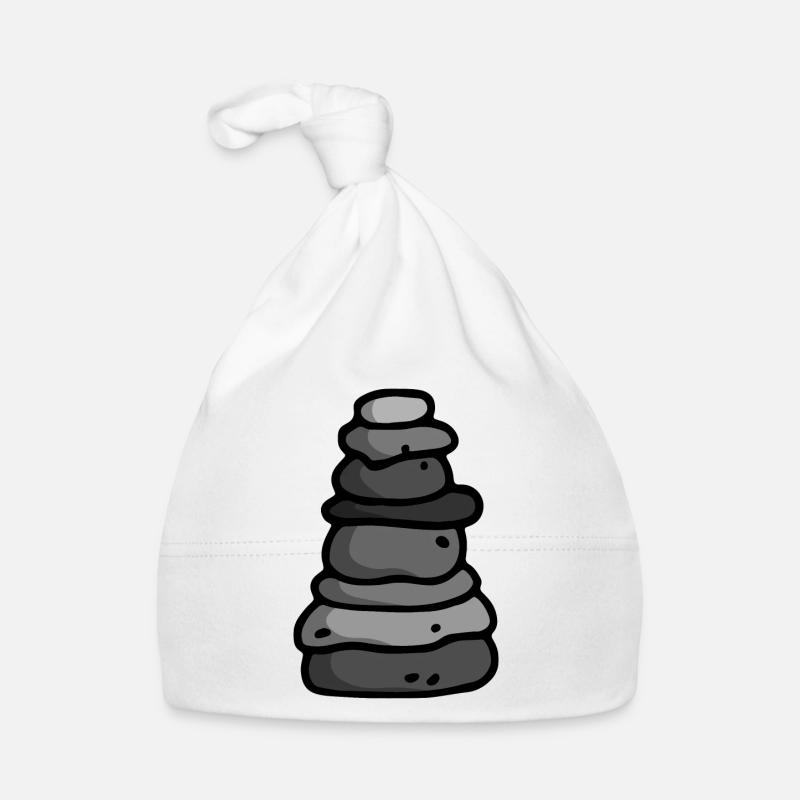 Steinmännchen cairn Glücksbringer Baby Bio-Mütze