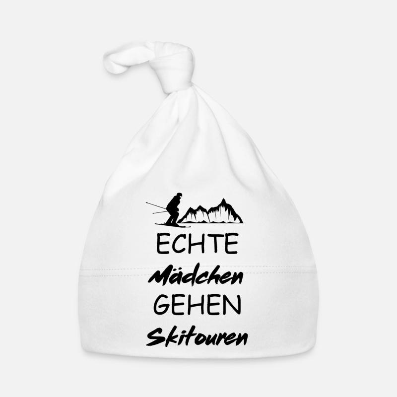 Mädchen Skitouren Geschenkidee Ski Tour Tourenski Baby Bio-Mütze