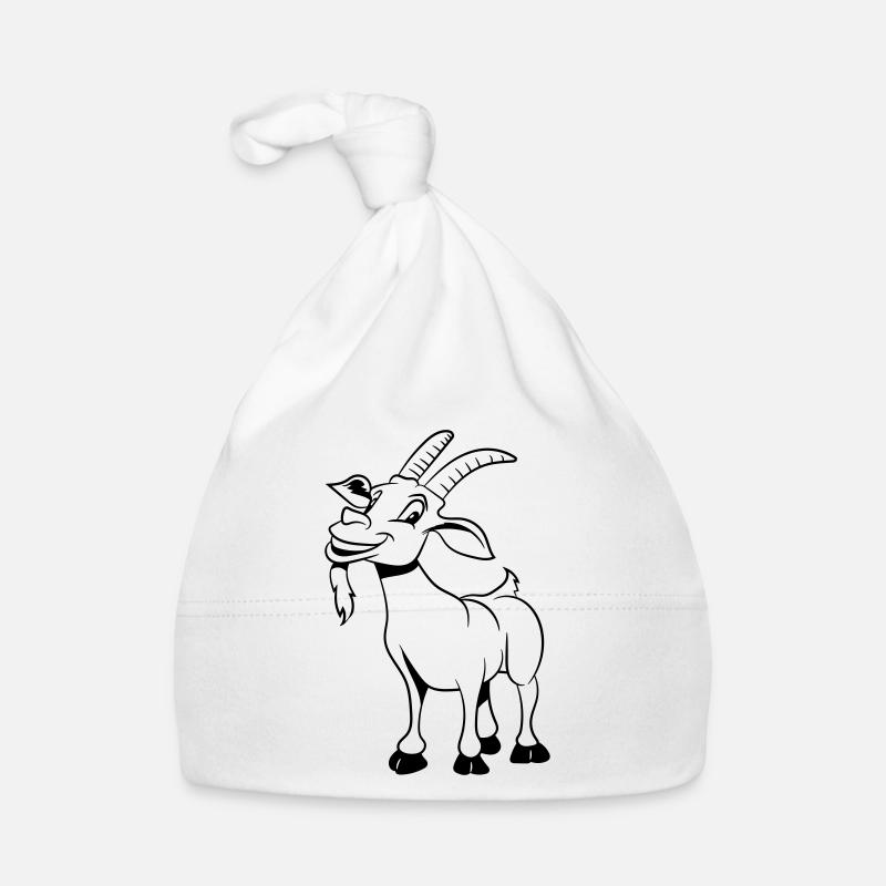 La chèvre rit gentiment Bonnet bio Bébé