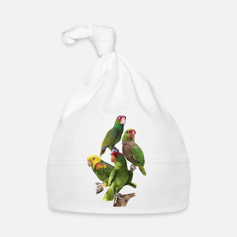 Perroquets amazoniens Bonnet bio Bébé