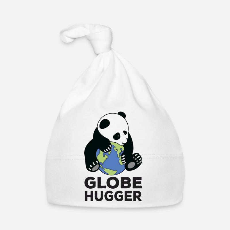 Globe Hugger Panda Hugging Planet Earth Save Natur Baby Bio-Mütze