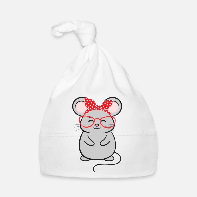 Mouse Mice Organic Baby Cap