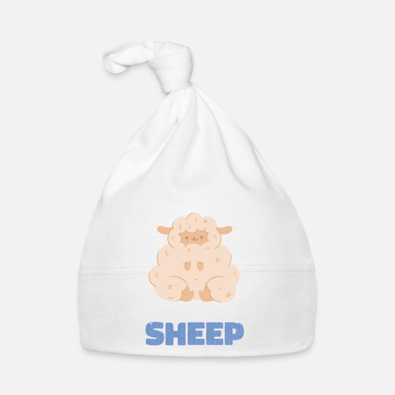 Holy Sheep! Süßes Schaf! - Baby Bio-Mütze - Weiß