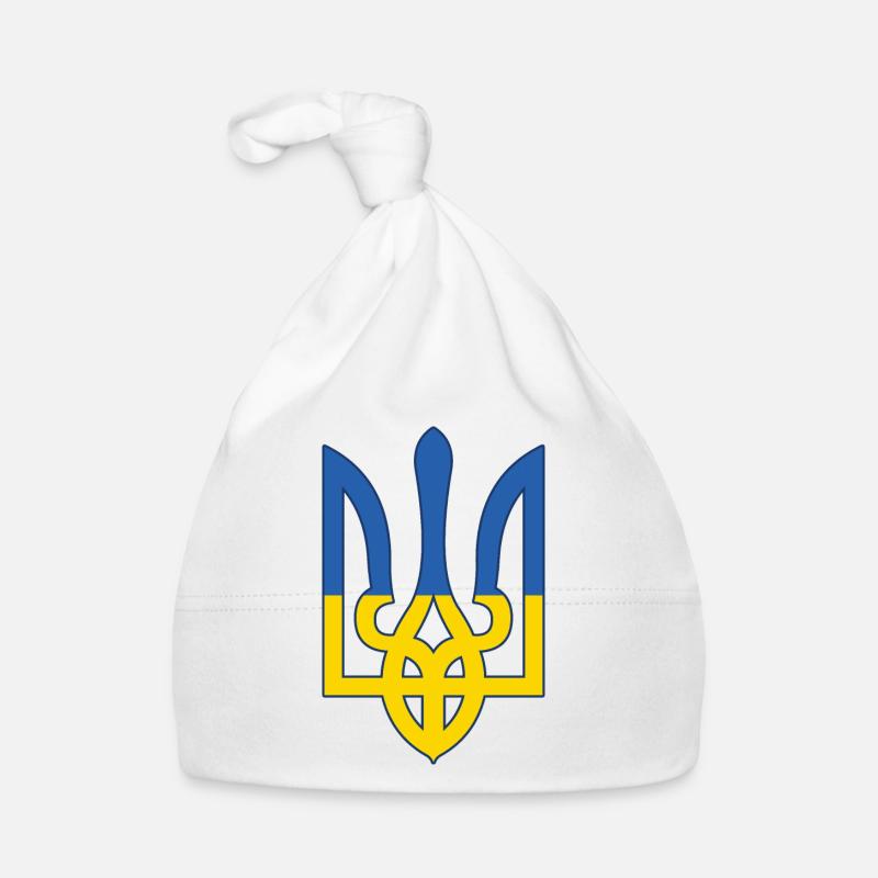 Symbole du drapeau de l’Ukraine - Drapeau de l’Ukraine Bonnet bio Bébé