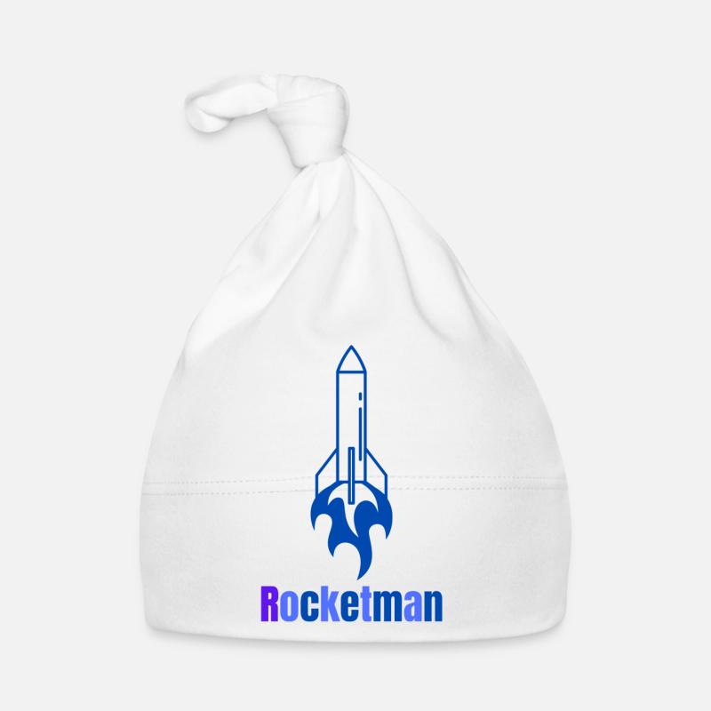Rocketman - Baby Bio-Mütze - Weiß