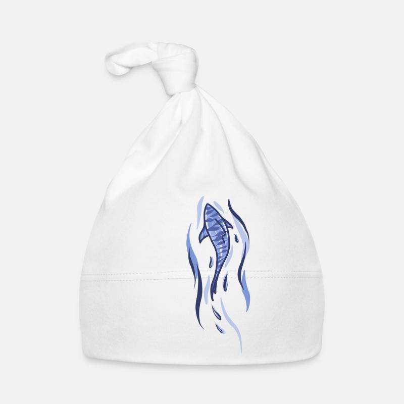 Illustration de requin Bonnet bio Bébé
