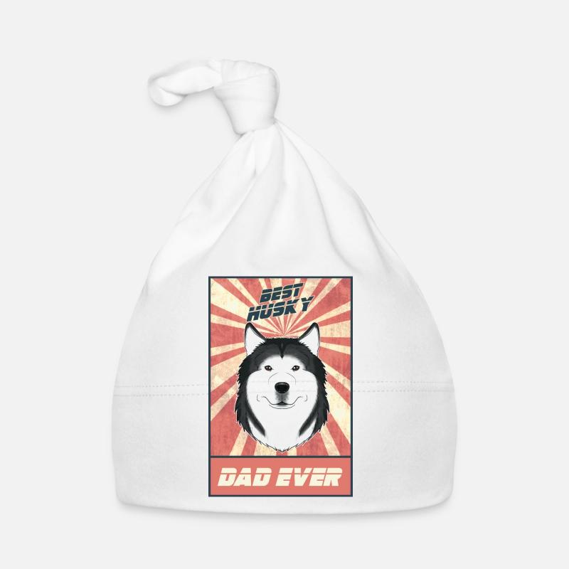 Best Siberian Husky Dad Ever I Husky Lover Organic Baby Cap