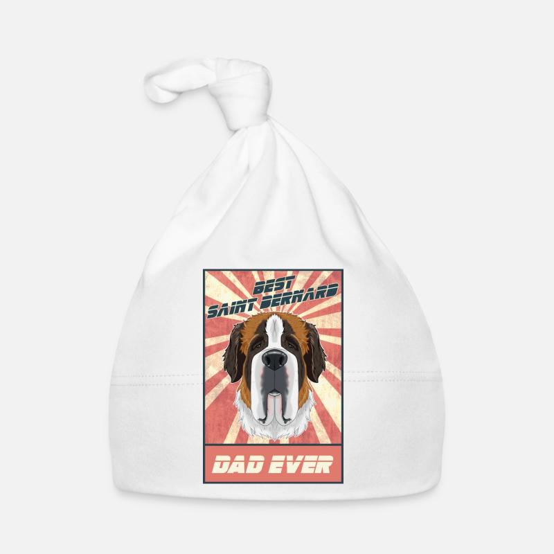 Best Saint Bernard Dad Ever I Saint Bernard Lover Baby Bio-Mütze