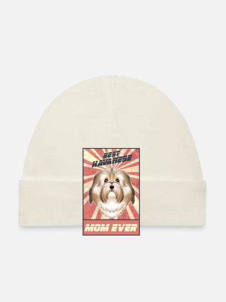 Best Havanese Mom Ever I Havanese Lover - Organic Baby Cap - white - Front
