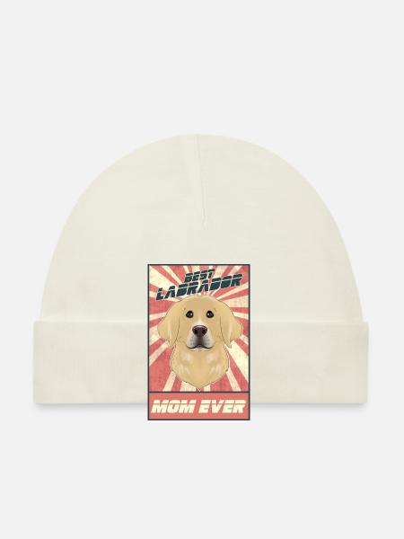 Best Labrador Mom Ever I Lab Lover - Baby Bio-Mütze - Weiß - Vorne