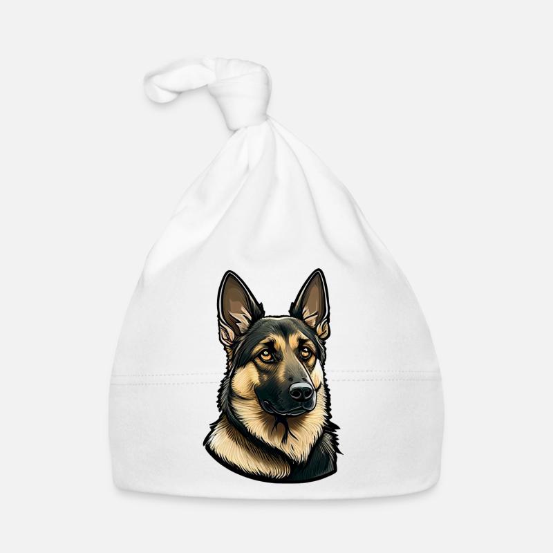 German Shepherd Organic Baby Cap