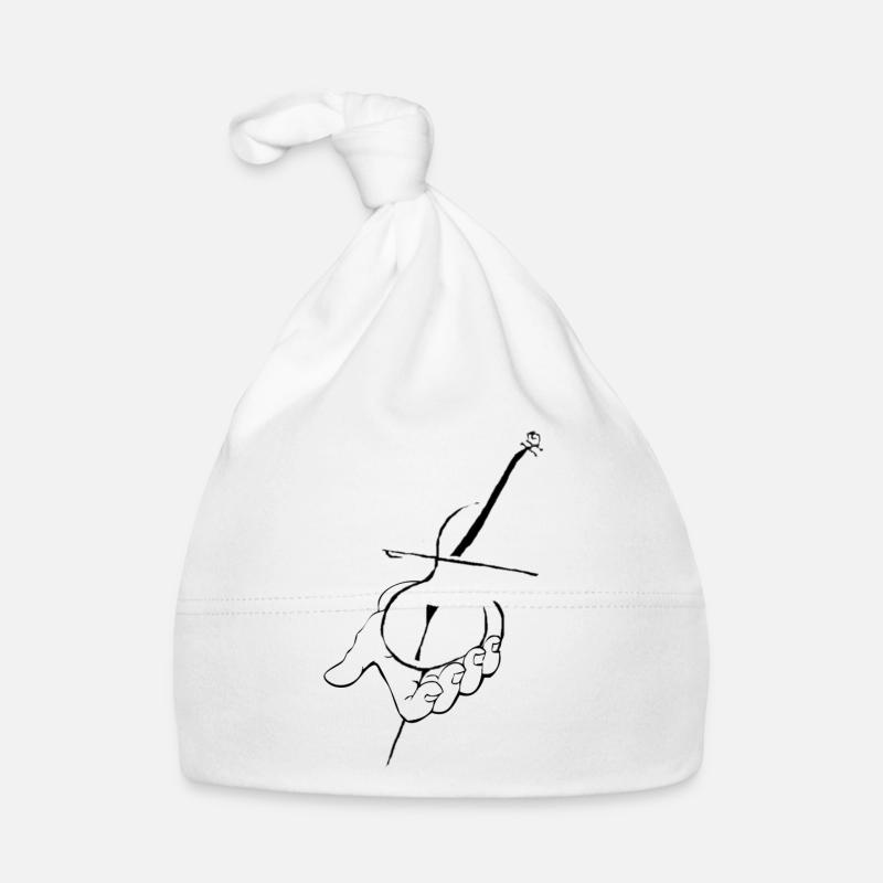 Violoncelle à la main Bonnet bio Bébé