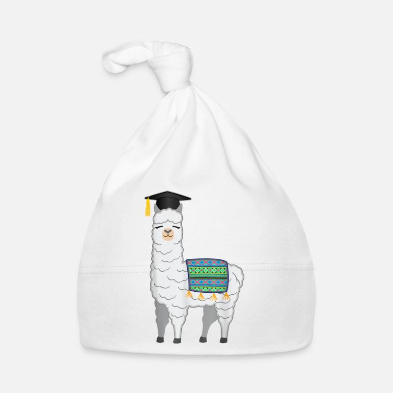 Funny Llama With Graduation Hat School Graduation Baby Bio-Mütze
