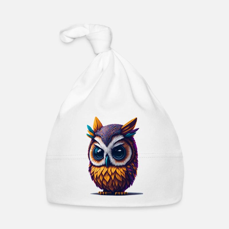 Eule 3 Baby Bio-Mütze