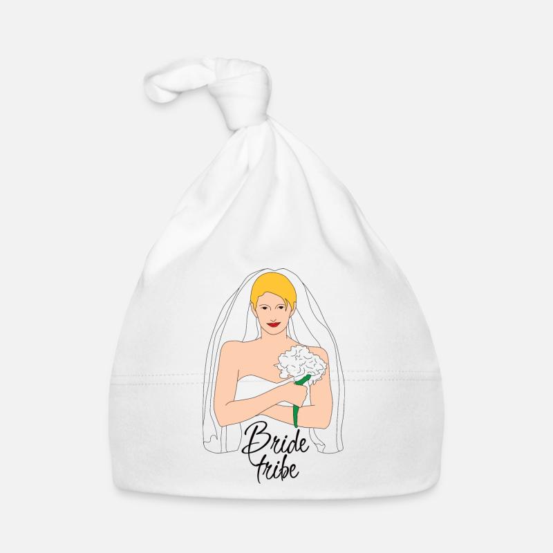 bride tribe blond 2 Baby Bio-Mütze