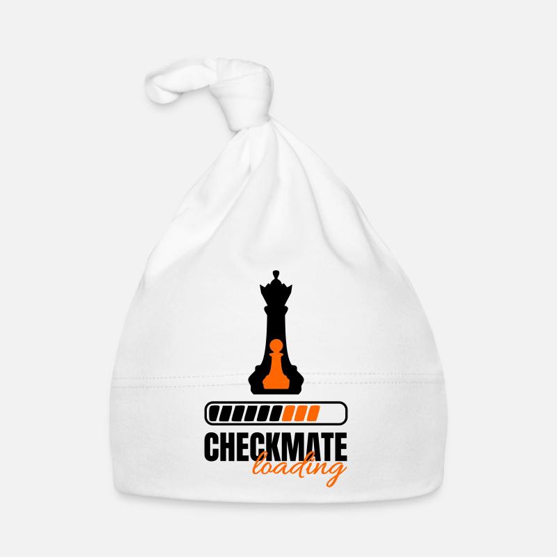 Checkmate Loading Queen and Pawn Organic Baby Cap