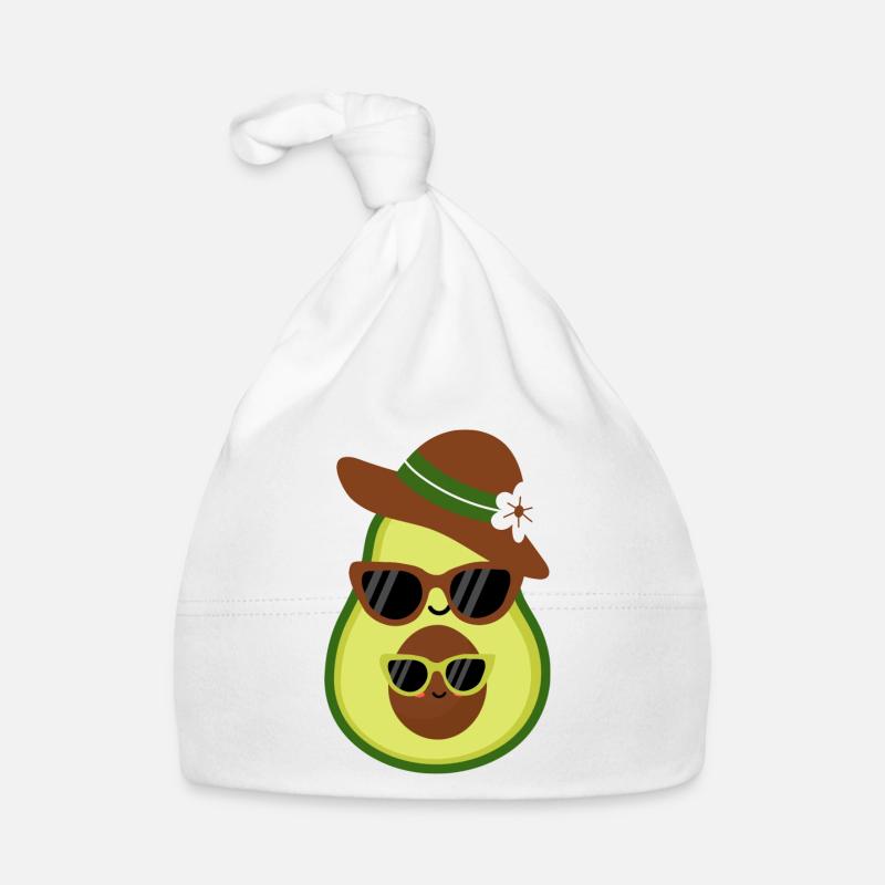 Avocado-Chic - Baby Bio-Mütze - Weiß