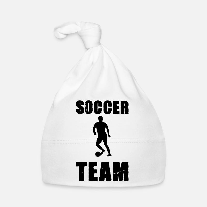 soccer player team Organic Baby Cap