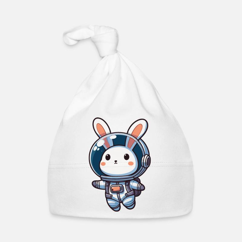 Lapin mignon, astronaute, lapin dans l’espace Bonnet bio Bébé