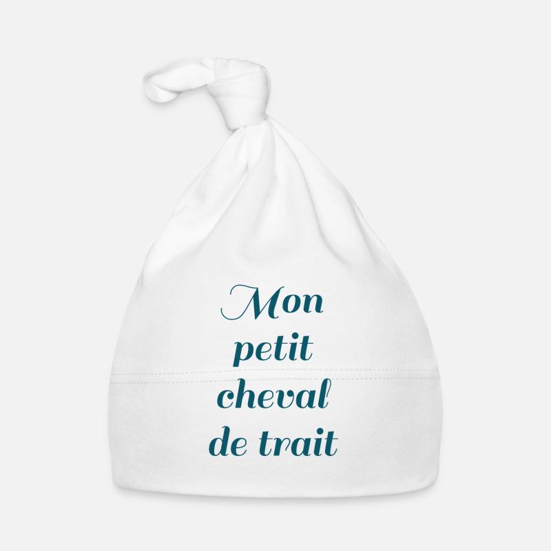 Mon cheval de trait Bonnet bio Bébé