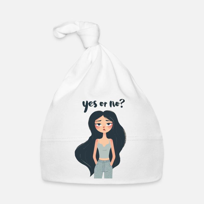Oui ou Non? - Bonnet bio Bébé - blanc