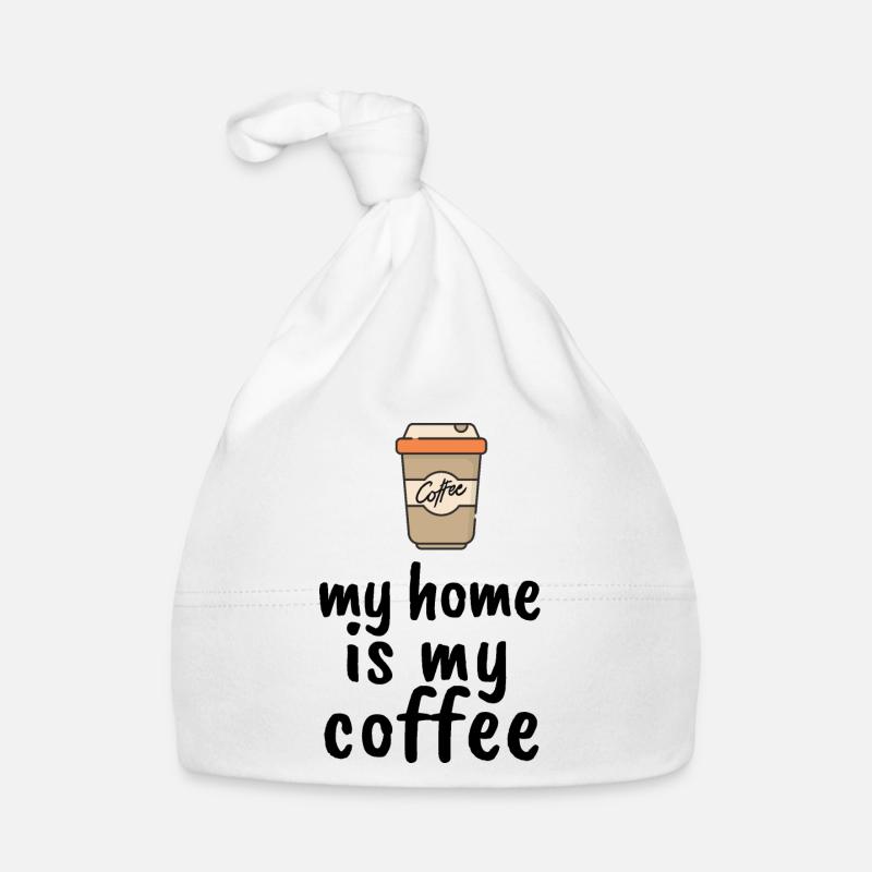 Ma maison est mon café Bonnet bio Bébé