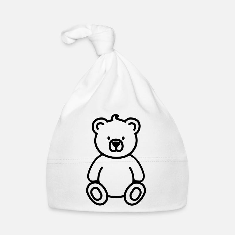 Teddy Bear Organic Baby Cap