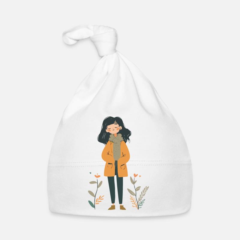 Fille de la nature - Bonnet bio Bébé - blanc