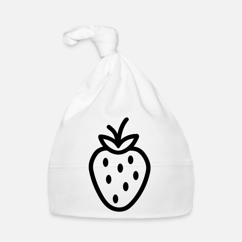 Erdbeere Baby Bio-Mütze