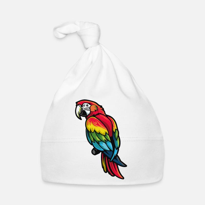 Macaw parrot Organic Baby Cap