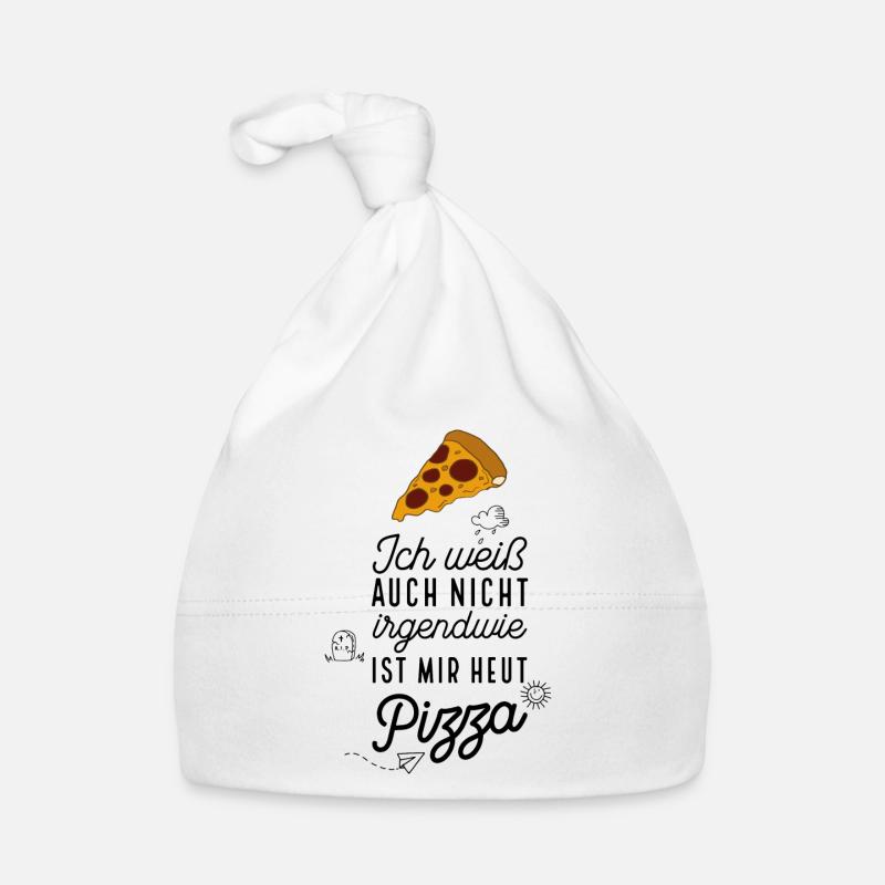 Funny Sayings Pizza Organic Baby Cap