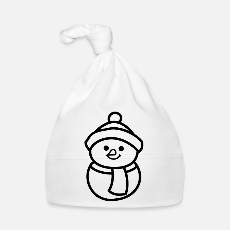 Schneemann Baby Bio-Mütze