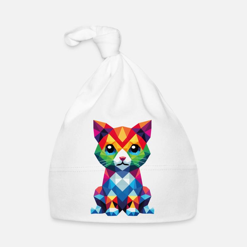 Whisker Pixels theme Organic Baby Cap