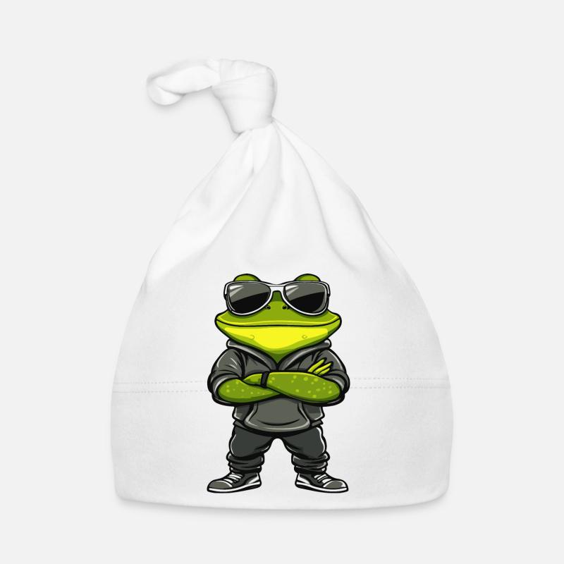 Frosch Comic Cool Baby Bio-Mütze