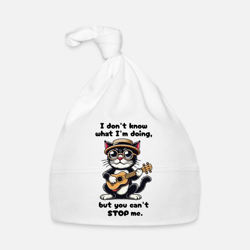 Je ne sais pas ce que je fais - Drôle de chat Bonnet bio Bébé