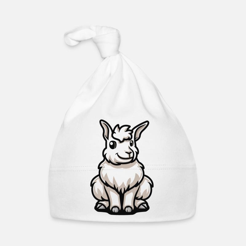 Alpaka Llama Comic Baby Bio-Mütze