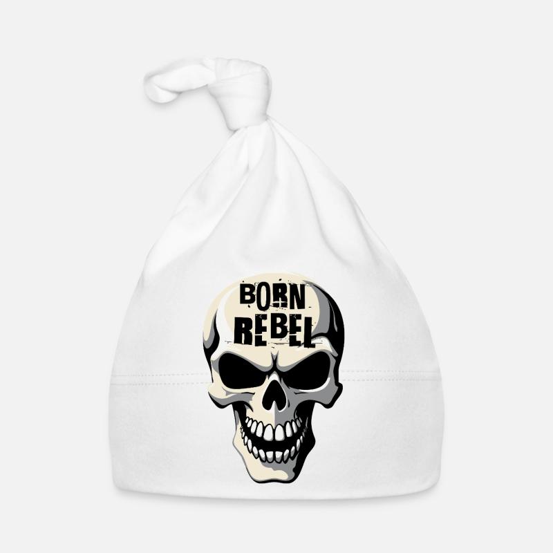 Tête de mort par Helfspawn Bonnet bio Bébé