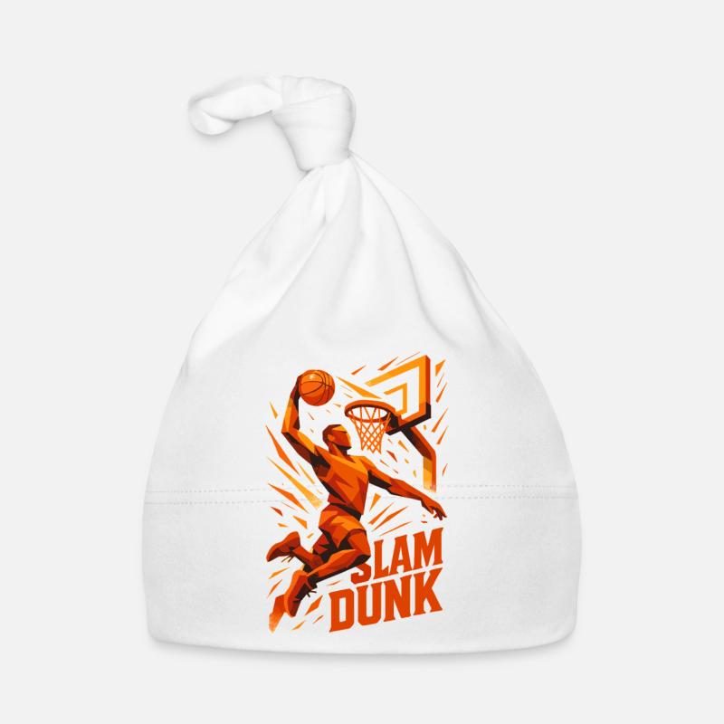 Basketball Slam Dunk Throw Player Dunking Gift Organic Baby Cap