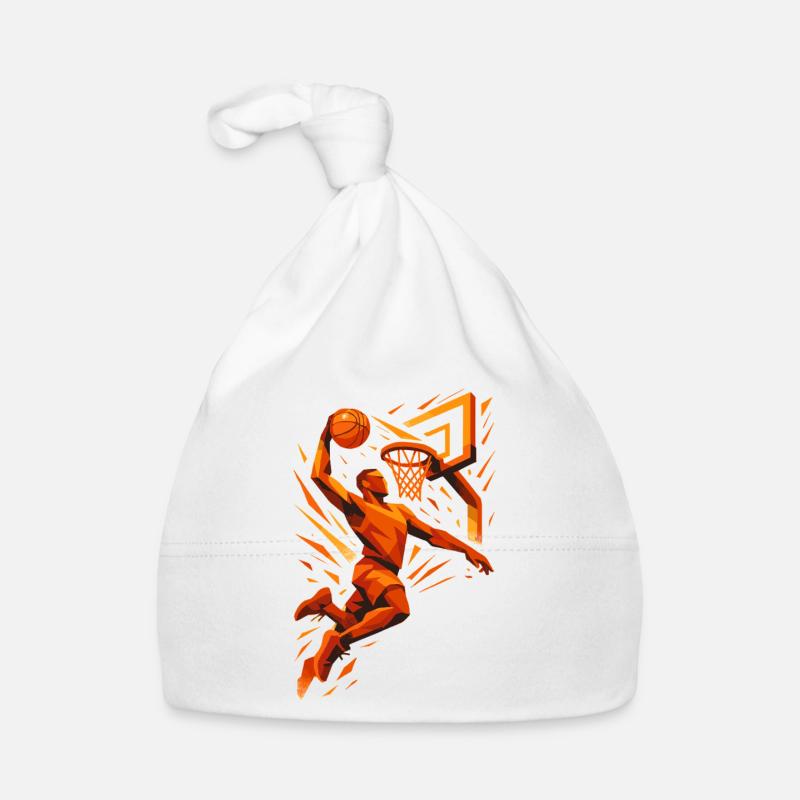 Basketball Slam Dunk Throw Player Dunking Gift Organic Baby Cap