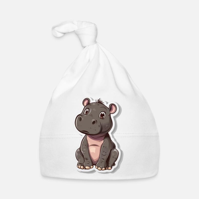 Nilpferd Baby Bio-Mütze
