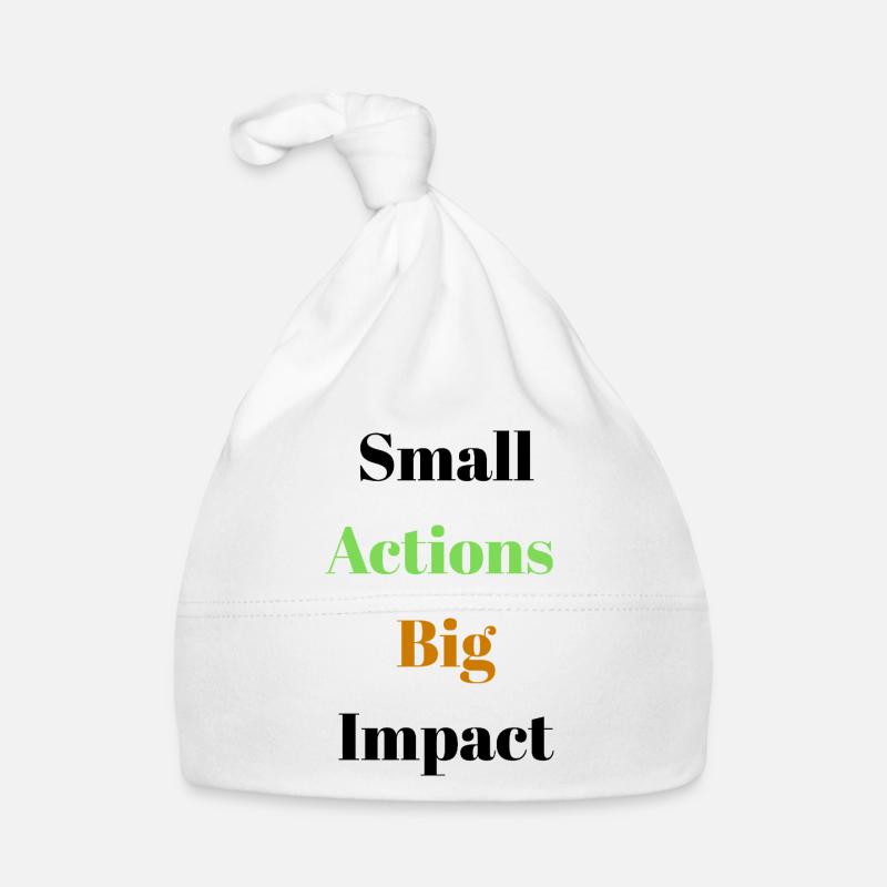 Dynamic Bold Actions Typography Design Organic Baby Cap