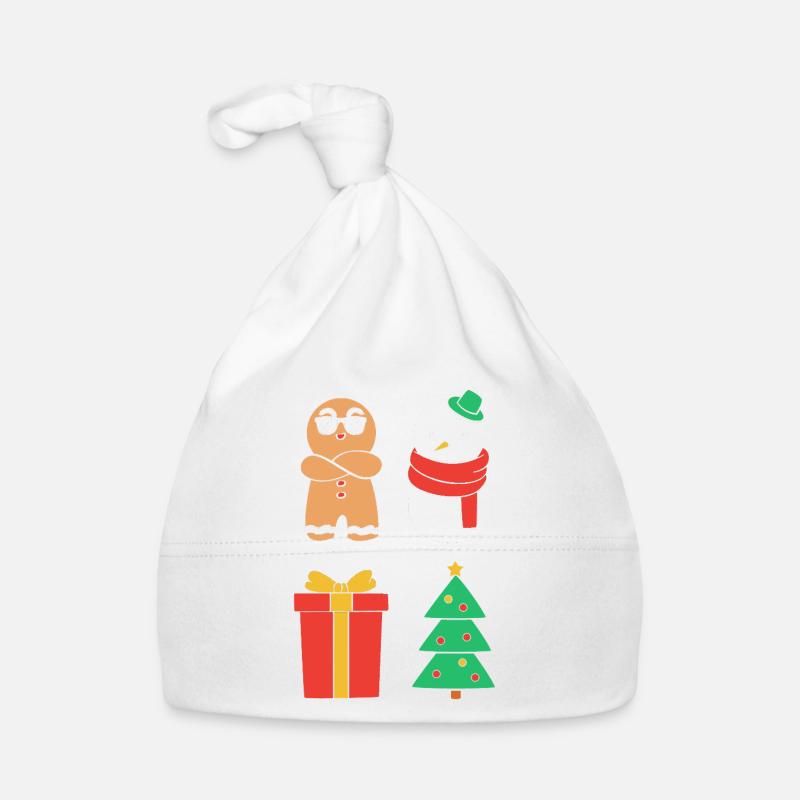 Lebkuchen Weihnachten Lebkuchenmann Gingerbread Baby Bio-Mütze