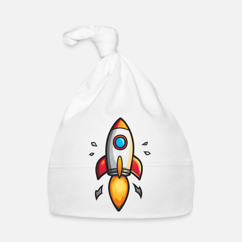 Explosion de couleur de fusée de dessin animé Bonnet bio Bébé