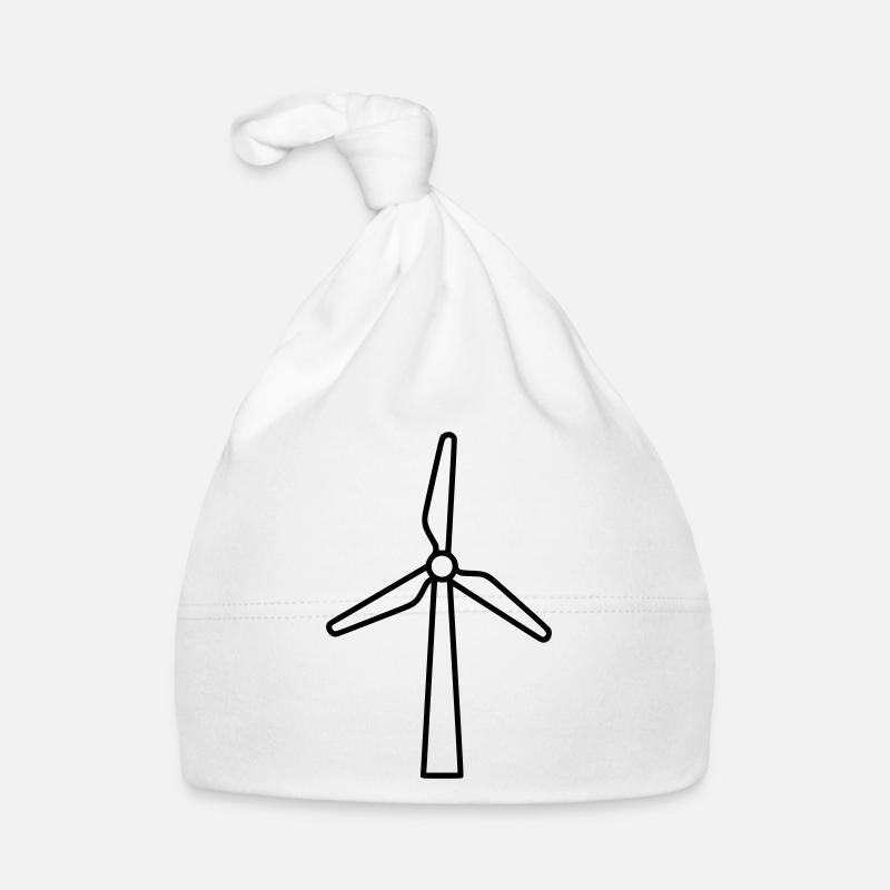 Wind turbine | Renewable Energy Statement Vector Organic Baby Cap