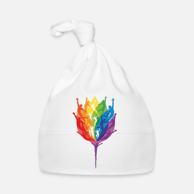 Regnbuesamfundet i bevægelse Babyhue af økologisk bomuld