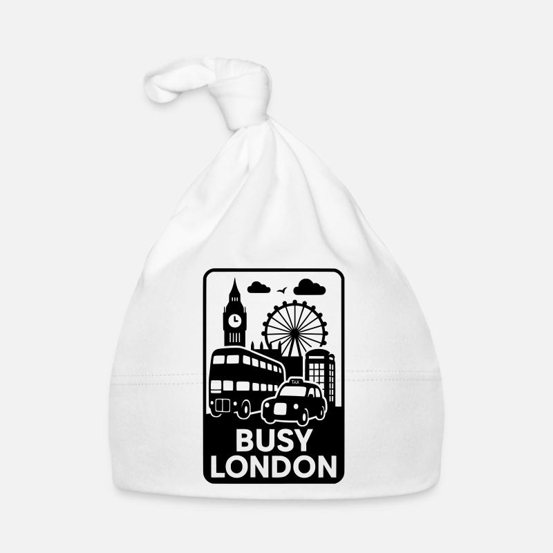 Londres animée Bonnet bio Bébé